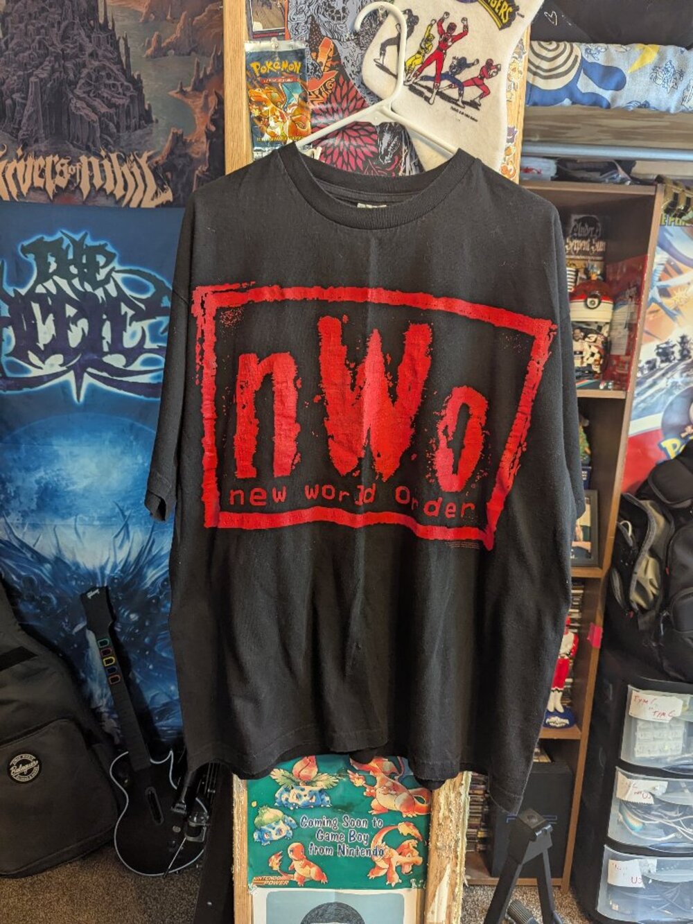 Vintage 1998 NWO New World Order Wrestling Black T-Shirt sz 2XL